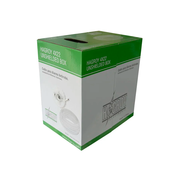 CABLE CONTRA INCENDIO 4X22 SIN APANTALLAR ROLLO DE 300 METROS MARCA HAGROY